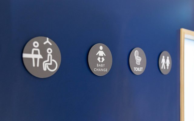 Changing Places toilet door sign