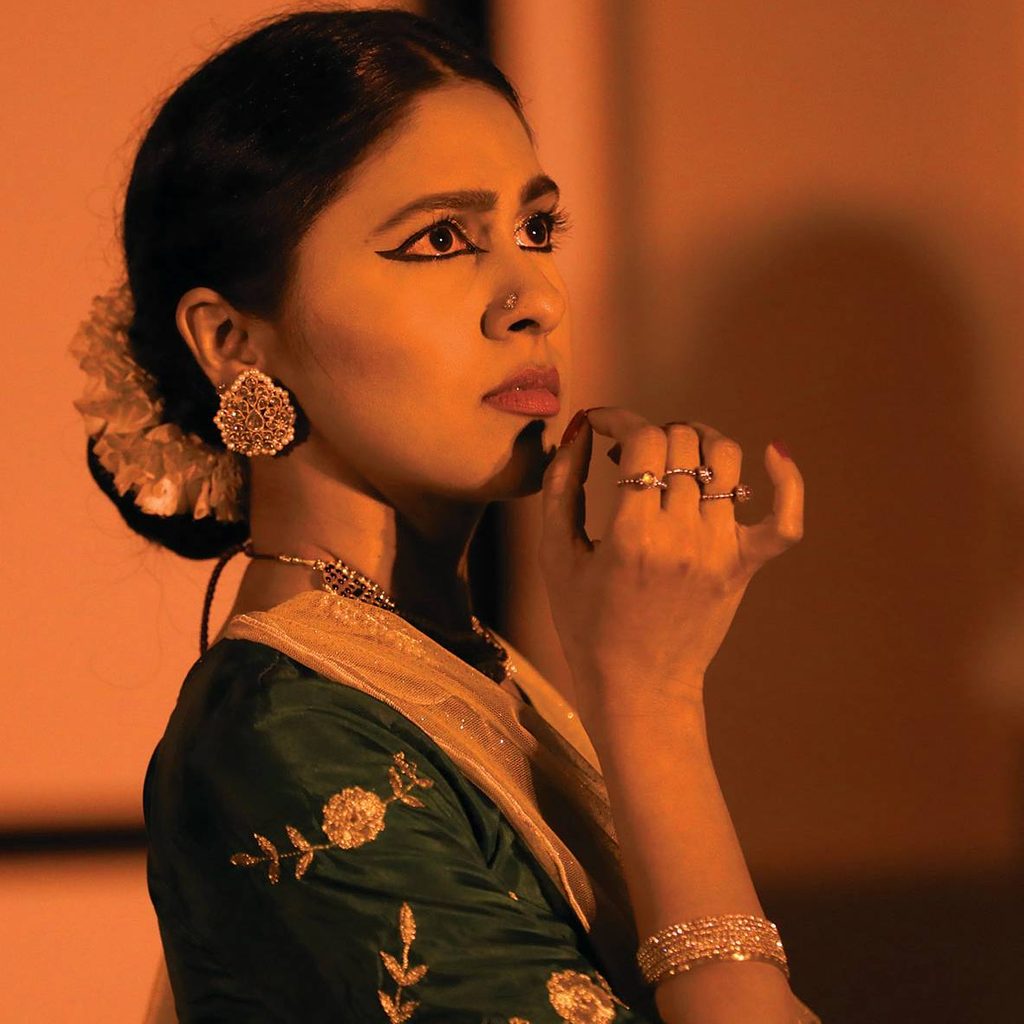 Woman in traditional Indian dress